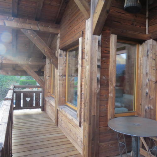 Chalet poteaux poutres