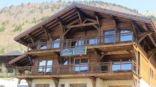 Chalet poteaux poutres