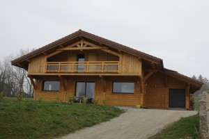 Chalet poteaux poutres