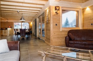 Intérieur chalet bois