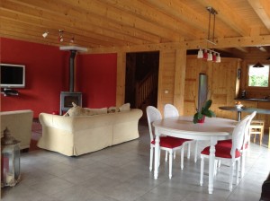 Intérieur chalet bois