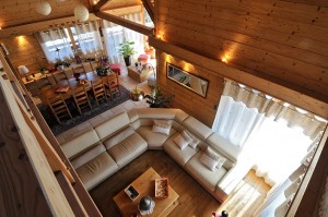 Intérieur chalet bois